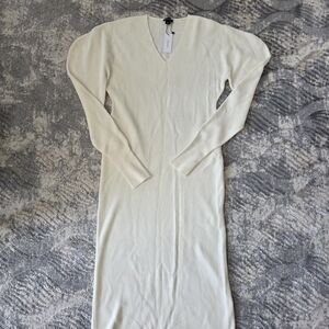 Karen Millen Cream Knit Sweater Dress, NWT MEDIUM